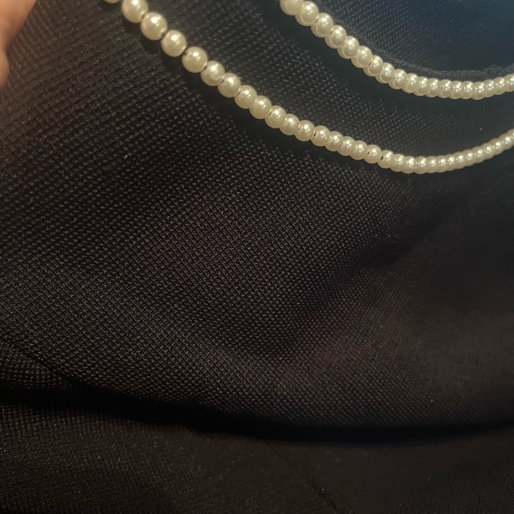 Elie Tahari Leona pearl embellished sweater dress - Picture 8 of 10